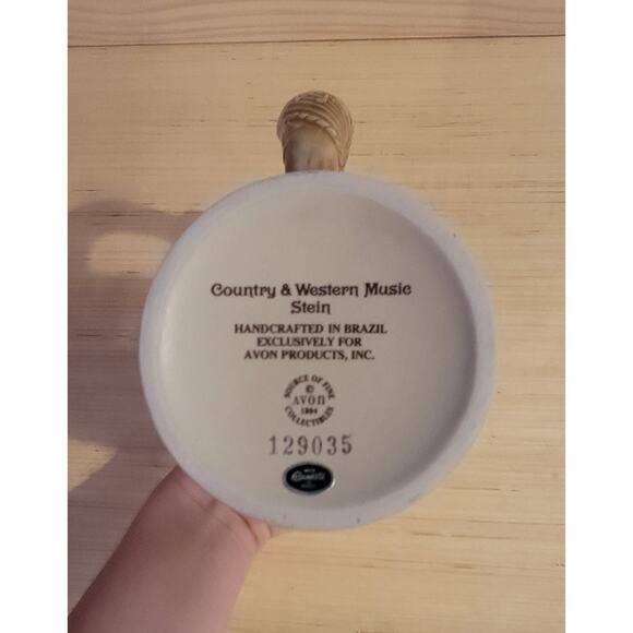 Avon Country & Western Music Ceramic Beer Stein 1994 New in Box - Picture 5 of 9